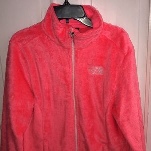 The North Face Neon Orange/Pink Furry Jacket